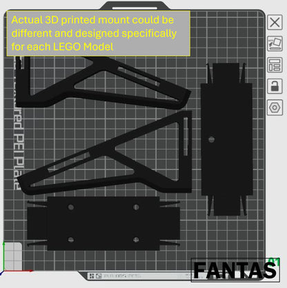 3D Printed Wall Mount for LEGO Technic BMW M 1000RR 42130