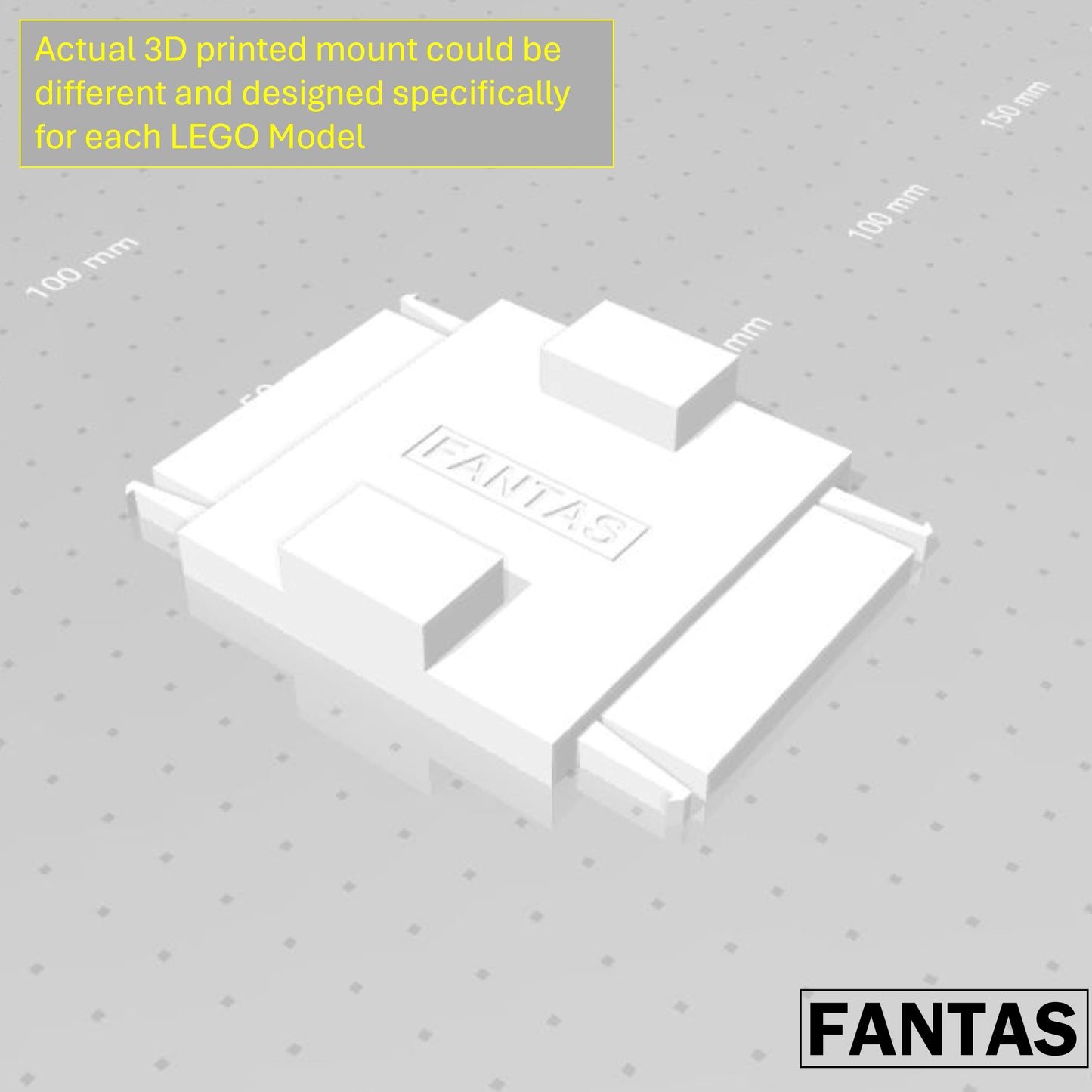 3D Printed Wall Mount for LEGO THE ICONS CONCORDE 10318