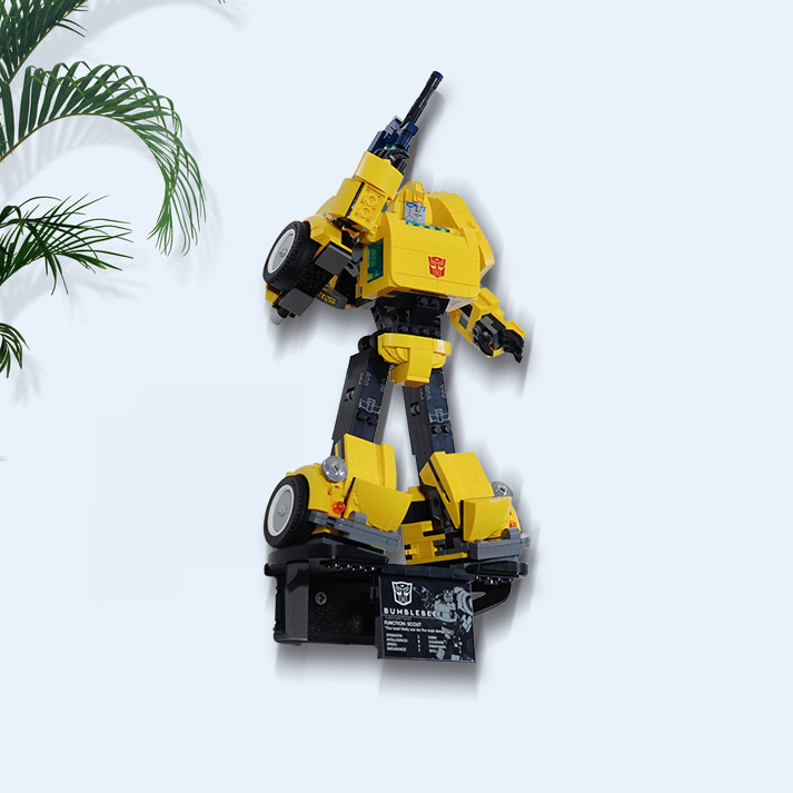 3D Printed Wall Mount for LEGO Transformers Bumblebee 10338