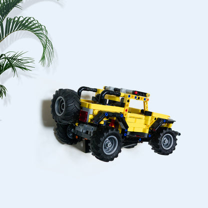 3D Printed Wall Mount 2 in 1 for LEGO TECHNIC JEEP WRANGLER 42122