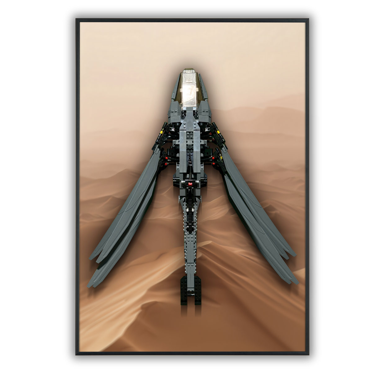 Acrylic Top-Speed Wall Mount Display for LEGO®  Dune Atreides Royal Ornithopter 10327