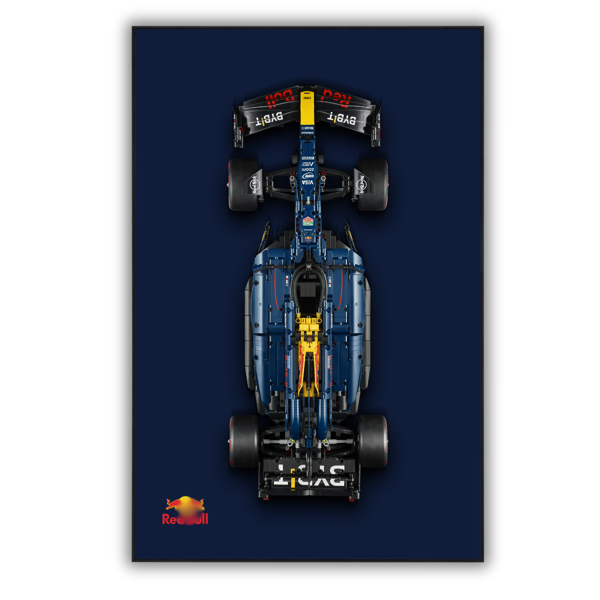 Classic Leather Wall Mount Display for LEGO® Red Bull Racing RB20 F1 42206