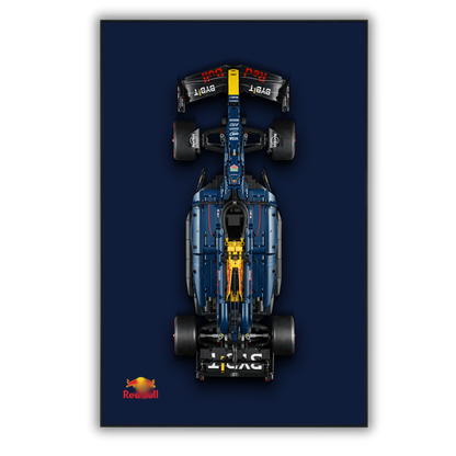 Classic Leather Wall Mount Display for LEGO® Red Bull Racing RB20 F1 42206