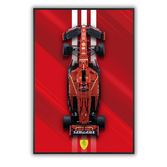 Acrylic Top-Speed Wall Mount Display for LEGO® Technic™ Ferrari F1 42207