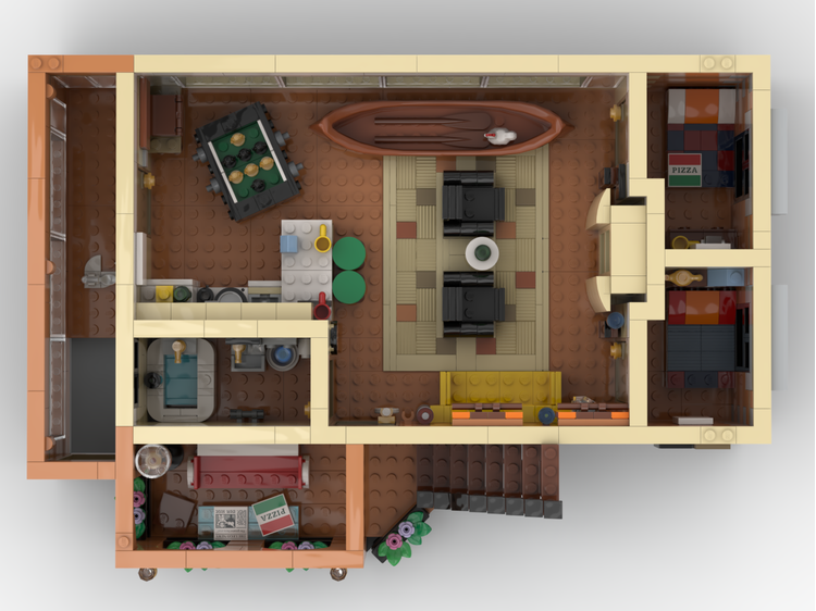 LEGO MOC Friends ~ The Television Series - Monica's Apartment by MOMAtteo79